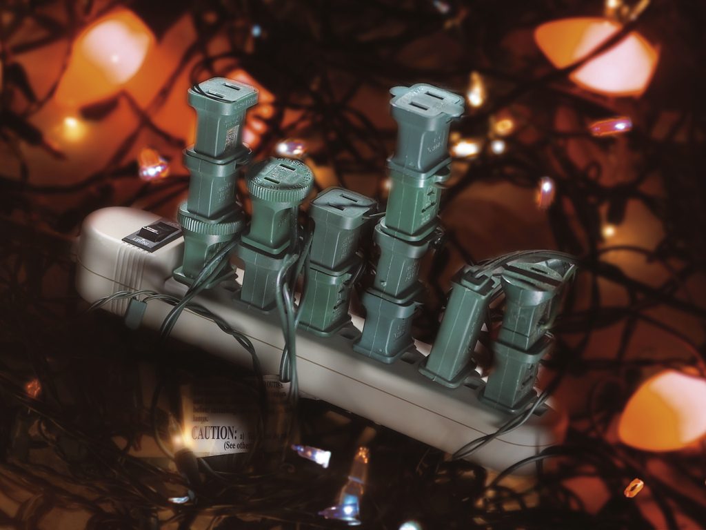 "Holiday fire safety - Power strip overloaded" by State Farm (CCO)