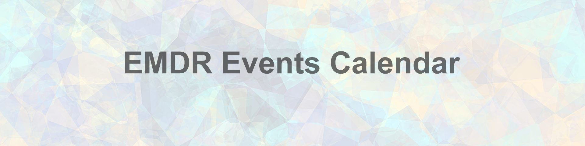 EMDR Events Calendar