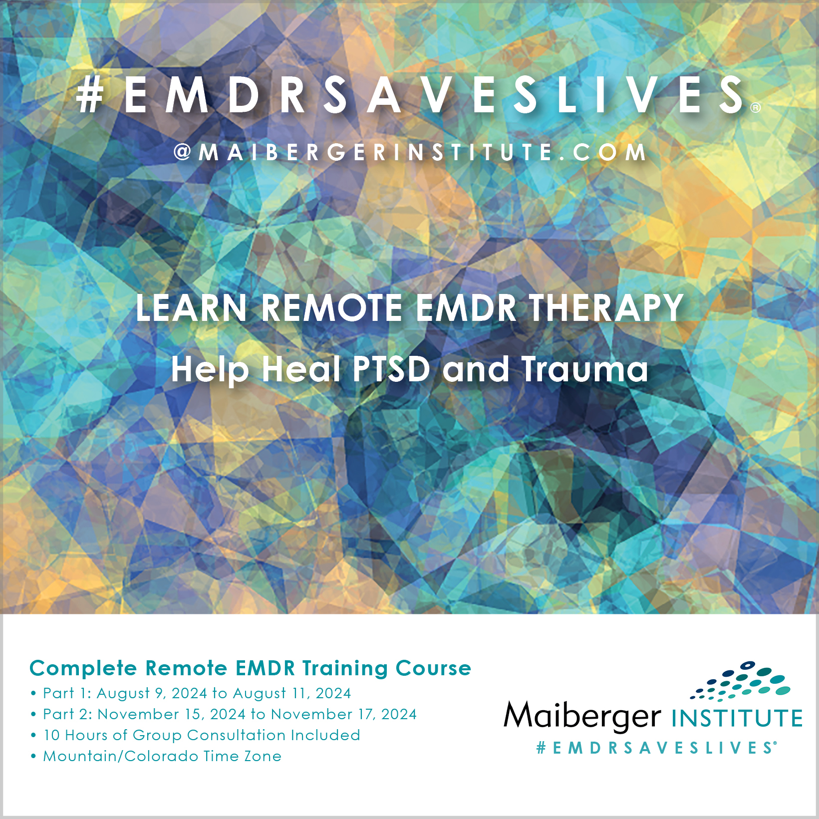 Complete Remote EMDR Training Course - Part 1: August 9, 2024 To August ...